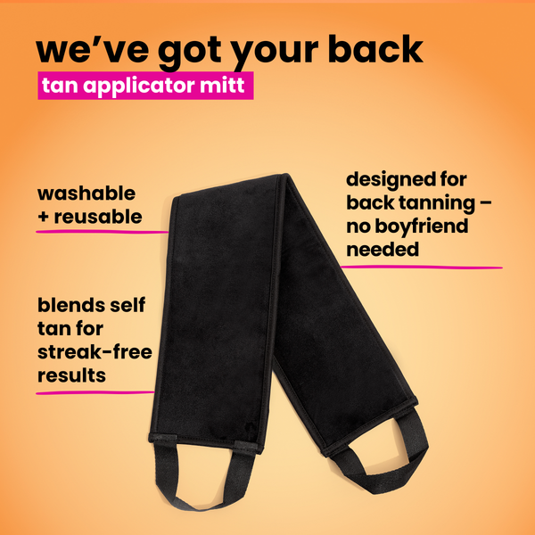 Tan back mitt