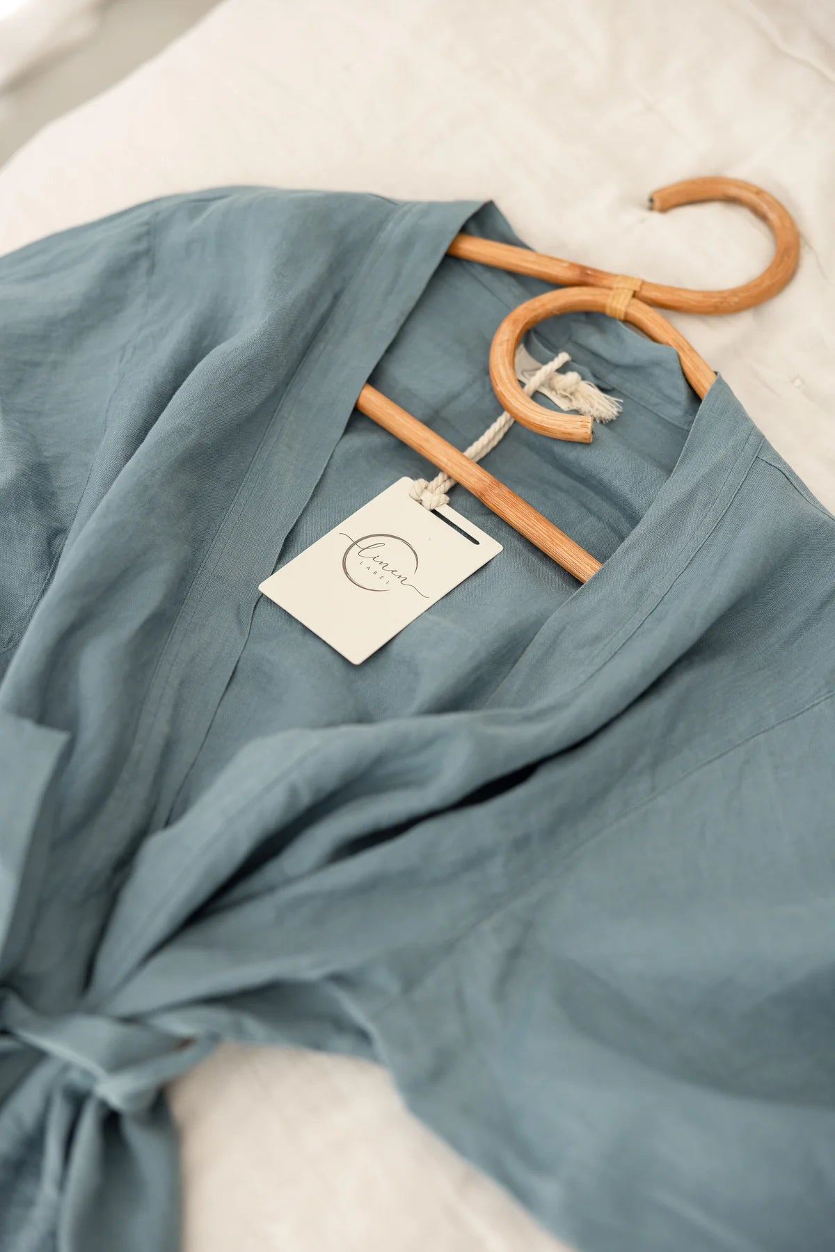 Linen Robe Blue