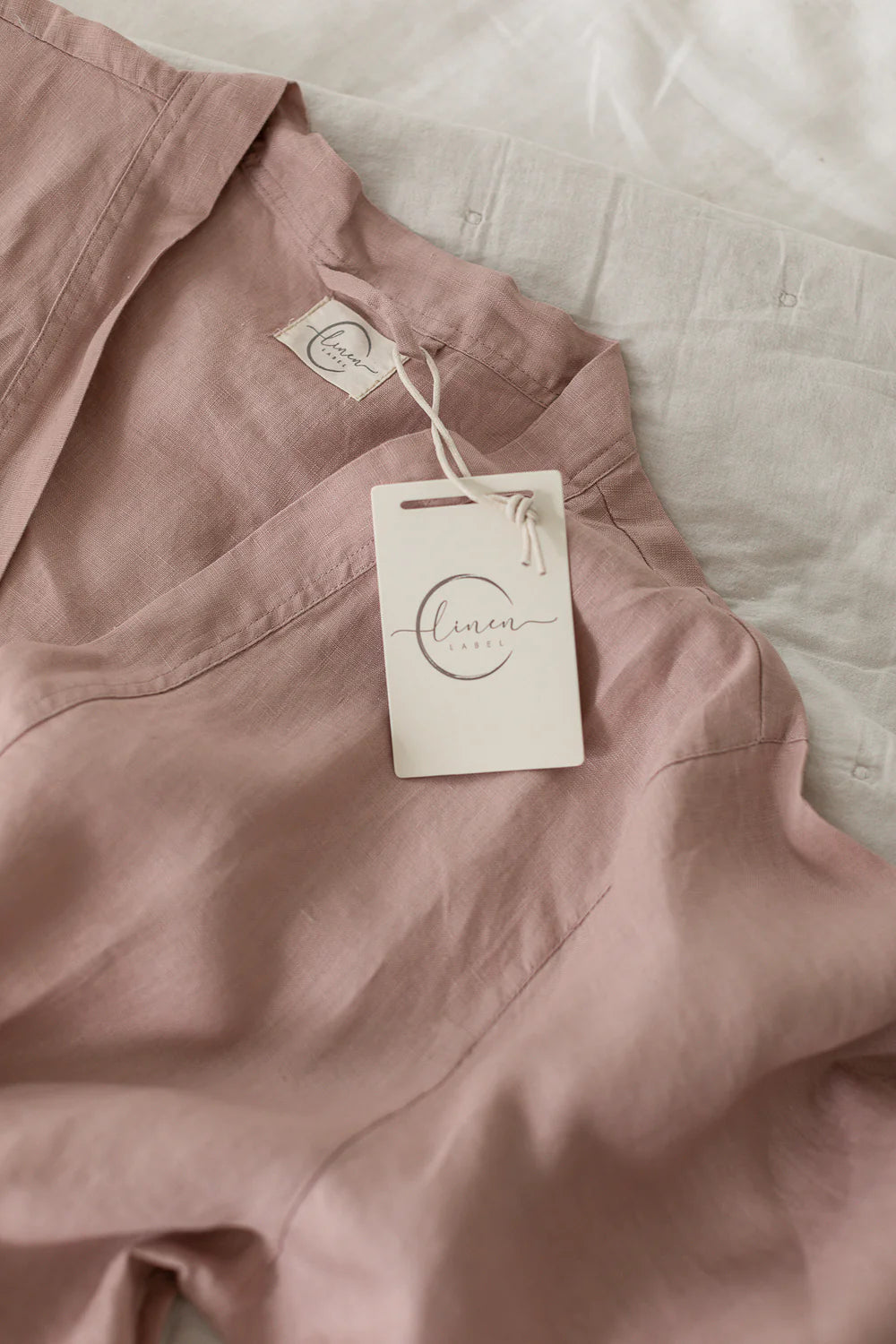Linen Robe Blush